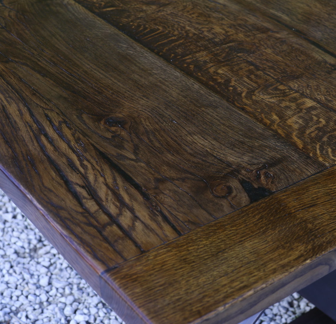 Custom Dining Table in Antique Oak// JS Editions